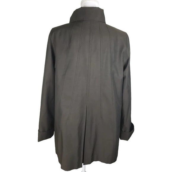 Gallery ~Woman Size M~ Chocolate/Brown Trench Coat All Season Button-Up, Lining - Picture 3 of 14